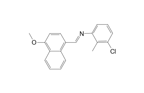 (3-chloro-2-methyl-phenyl)-(4-methoxy-naphthalen-1-ylmethylene)-amine