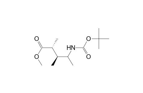 Methyl (2R,3S)-4-[(t-butoxy)carbonyl]amino-2,3-dimethylpentanoate