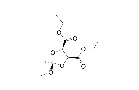 Diethyl (4R)-trans-2-methoxy-2-methyl-1,3-dioxolane-4,5-dicarboxylate