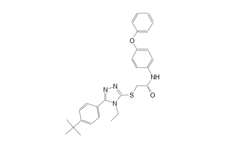 2-{[5-(4-tert-butylphenyl)-4-ethyl-4H-1,2,4-triazol-3-yl]sulfanyl}-N-(4-phenoxyphenyl)acetamide