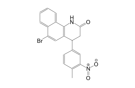 benzo[h]quinolin-2(1H)-one, 6-bromo-3,4-dihydro-4-(4-methyl-3-nitrophenyl)-