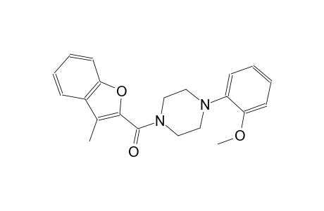1-(2-methoxyphenyl)-4-[(3-methyl-1-benzofuran-2-yl)carbonyl]piperazine