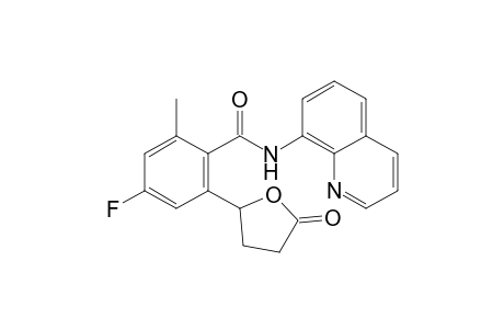 4-Fluoro-2-methyl-6-(5-oxotetrahydrofuran-2-yl)-N-(quinolin-8-yl)benzamide