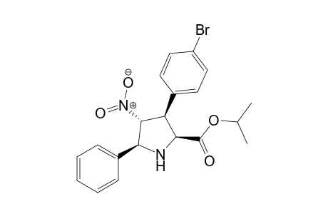 (2S,3S,4R,5S)-Isopropyl 3-(4-bromophenyl)-4-nitro-5-phenylpyrrolidine-2-carboxylate