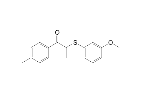 .alpha.-(m-Methoxyphenylthio)ethyl p-Methylphenyl Ketone