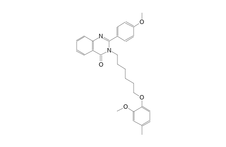3-[6-(2-methoxy-4-methylphenoxy)hexyl]-2-(4-methoxyphenyl)-4(3H)-quinazolinone