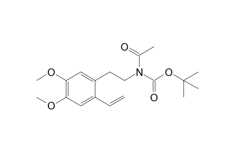 N-acetyl-N-[2-(2-ethenyl-4,5-dimethoxyphenyl)ethyl]carbamic acid tert-butyl ester
