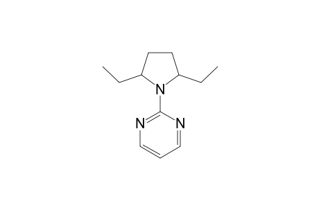 2,5-DIETHYL-1-(2-PYRIMIDINYL)-PYRROLIDINE;MAJOR-ISOMER