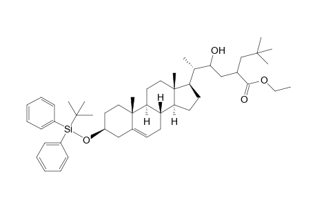 3-.beta.-tert-Butyldiphenylsiloxy-24-(2,2-dimethylpropyl)-22-oxy-chol-5-en-24-carboxylic acid ethyl ester
