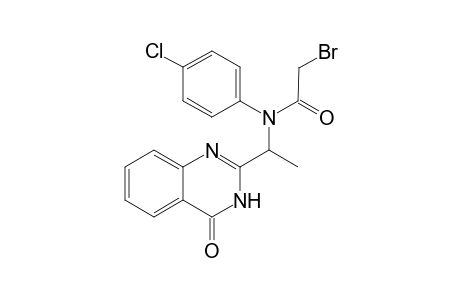 2-Bromo-N-(4-chloro-phenyl)-N-[1-(4-oxo-3,4-dihydro-quinazolin-2-yl)-ethyl]-acetamide