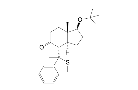 [1S,3aS,4S,7aS]-1-tert-Butoxy-4-(1'-methyl-1'-phenylthioethyl)-7a-methyl-3a,4,7,7a-tetrahydro-5(6)-indan-5-one