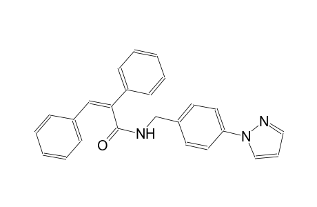 (2Z)-2,3-diphenyl-N-[4-(1H-pyrazol-1-yl)benzyl]-2-propenamide