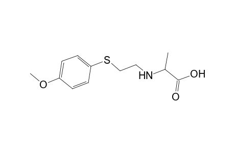 N-(2-[(4-Methoxyphenyl)sulfanyl]ethyl)alanine