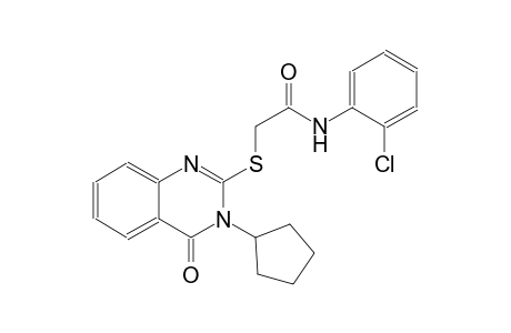 acetamide, N-(2-chlorophenyl)-2-[(3-cyclopentyl-3,4-dihydro-4-oxo-2-quinazolinyl)thio]-