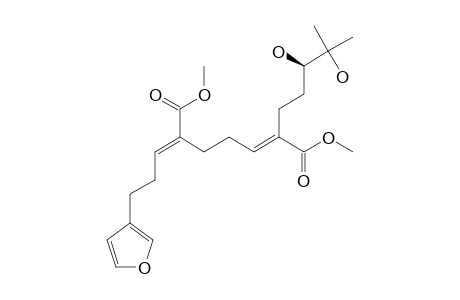 (2-E,6-E)-DIMETHYL-2-((S)-3,4-DIHYDROXY-4-METHYLPENTYL)-6-(3-(FURAN-3-YL)-PROPYLIDENE)-HEPT-2-ENEDIOATE