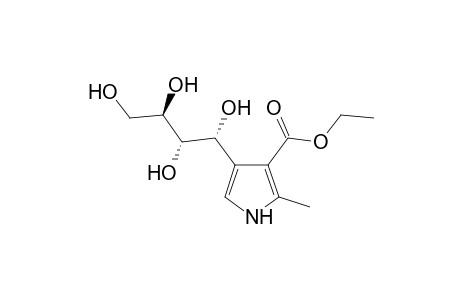 2-methyl-4-(D-arabino-tetrahydroxybutyl)pyrrole-3-carboxylic acid, ethyl ester