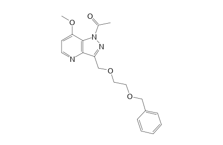 1-ACETYL-3-(2-BENZYLOXY-ETHOXY)-METHYL-7-METHOXY-1H-PYRAZOLO-[4,3-B]-PYRIDINE
