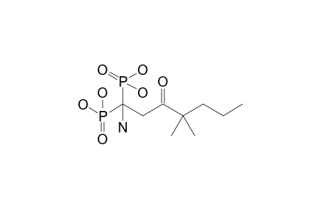 1-Amino-3-oxo-4,4-dimethylheptane-1,1-diphosphonic acid