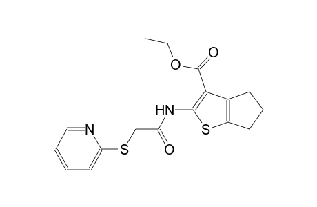 4H-cyclopenta[b]thiophene-3-carboxylic acid, 5,6-dihydro-2-[[(2-pyridinylthio)acetyl]amino]-, ethyl ester