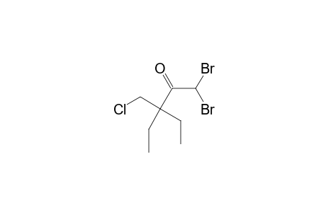 1,1-dibromo-3-(chloromethyl)-3-ethylpentan-2-one