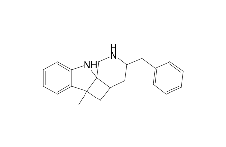 (4aRS,5aRS,10aRS)-1,2,3,4,4a,5,5a,10-Octahydro-3-benzyl-5a-methylpyrido[4',3' : 1,4]cyclobut[1,2-b]indole