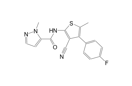 N-[3-cyano-4-(4-fluorophenyl)-5-methyl-2-thienyl]-1-methyl-1H-pyrazole-5-carboxamide