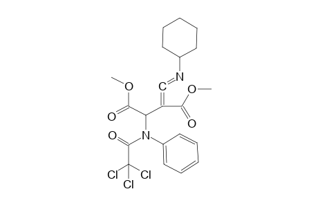 2-(cyclohexyliminomethylene)-3-(N-(2,2,2-trichloroacetyl)anilino)succinic acid dimethyl ester