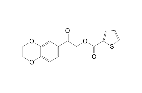 2-(2,3-Dihydro-1,4-benzodioxin-6-yl)-2-oxoethyl 2-thiophenecarboxylate