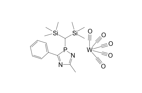 {Pentacarbonyl[2-bis(trimethylsilyl)methyl-3-phenyl-5-methyl-2H-1,4,2-diazaphosphole-.chi.P]tungsten(0)}