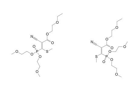 ETHOXYETHYL-2-CYANO-3-METHYLTHIO-3-[DI-(2-METHOXYETHOXY)-PHOSPHORYL]-ACRYLATE