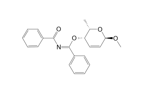 Methyl 4-O-(N-benzoylbenzimidoyl)-2,3,6-trideoxy-.alpha.-DL-threo-hex-2-enopyranoside