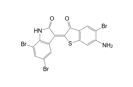 2H-Indol-2-one, 3-(6-amino-5-bromobenzo[B]thien-2(3H)-ylidene)-5,7-dibromo-1,3-dihydro-