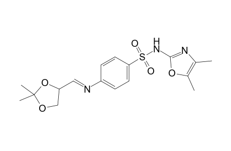 4-{[(2',2'-Dimethyl-1',3'-dioxolan-4'-yl)methylene]amino}-N-(4",5"-dimethyloxazol-2"-yl)-benzenesulfonamide