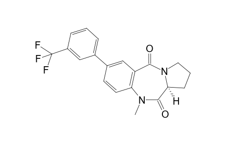 (11aS)-7-(3-Trifluoromethylphenyl)-10-methyl-2,3-dihydro-1H-benzo[e]pyrrolo[1,2-a][1,4]diazepine-5,11-(10H,11aH)-dione