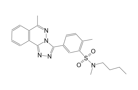 N-butyl-N,2-dimethyl-5-(6-methyl[1,2,4]triazolo[3,4-a]phthalazin-3-yl)benzenesulfonamide