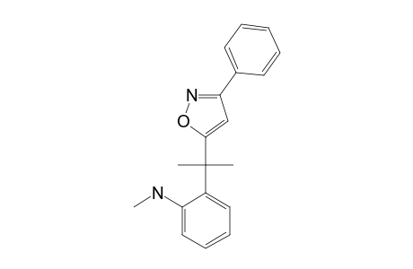 3-PHENYL-5-(1-METHYL-1-ORTHO-METHYLAMINOPHENYLETHYL)-ISOXAZOLE