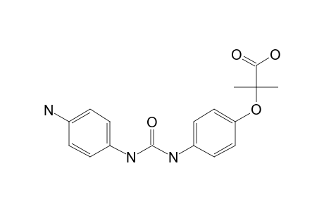 2-[4-[(4-aminophenyl)carbamoylamino]phenoxy]-2-methyl-propionic acid
