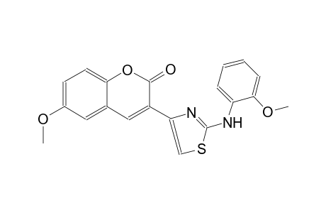 2H-1-benzopyran-2-one, 6-methoxy-3-[2-[(2-methoxyphenyl)amino]-4-thiazolyl]-
