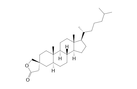 (3S,5S,8R,9S,10S,13R,14S,17R)-10,13-dimethyl-17-[(2R)-6-methylheptan-2-yl]spiro[1,2,4,5,6,7,8,9,11,12,14,15,16,17-tetradecahydrocyclopenta[a]phenanthrene-3,4'-oxolane]-2'-one