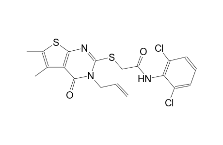 acetamide, N-(2,6-dichlorophenyl)-2-[[3,4-dihydro-5,6-dimethyl-4-oxo-3-(2-propenyl)thieno[2,3-d]pyrimidin-2-yl]thio]-