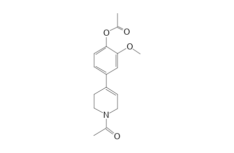 1,2,3,6-Tetrahydropyridine, 1-acetyll-4-[4-acetoxy-5-methoxyphenyl]-