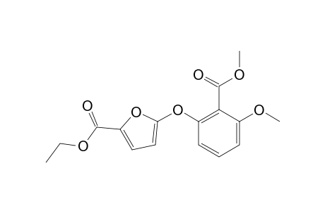 ETHYL-5-(2'-METHOXYCARBONYL-3'-METHOXYPHENOXY)-FURAN-2-CARBOXYLATE