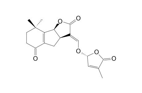 (3aR,8bS,E)-8,8-dimethyl-3-((((R)-4-methyl-5-oxo-2,5-dihydrofuran-2-yl)oxy)methylene)-3a,4,6,7,8,8b-hexahydro-2H-indeno[1,2-b]furan-2,5(3H)-dione