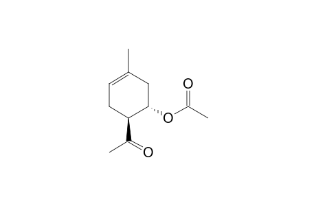 Acetic acid (1S,6S)-6-acetyl-3-methyl-cyclohex-3-enyl ester