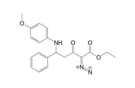 Ethyl 2-diazo-5-(4-methoxyphenylamino)-3-oxo-5-phenylpentanoate