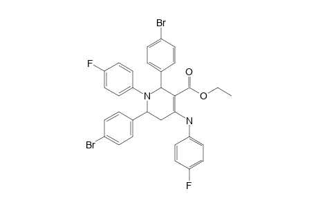 ETHYL-2,6-BIS-(4-BROMOPHENYL)-1-(4-FLUOROPHENYL)-4-(4-FLUOROPHENYLAMINO)-1,2,5,6-TETRAHYDROPYRIDINE-3-CARBOXYLATE