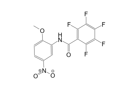 2,3,4,5,6-pentafluoro-N-(2-methoxy-5-nitrophenyl)benzamide