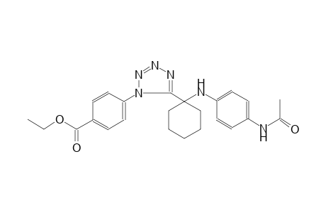 benzoic acid, 4-[5-[1-[[4-(acetylamino)phenyl]amino]cyclohexyl]-1H-tetrazol-1-yl]-, ethyl ester