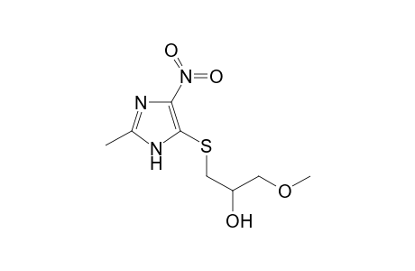 1-Methoxy-3-[(2-methyl-4-nitro-1H-imidazol-5-yl)sulfanyl]-2-propanol