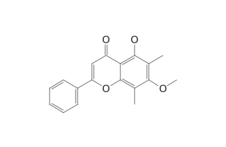 5-Hydroxy-7-methoxy-6,8-dimethylflavone